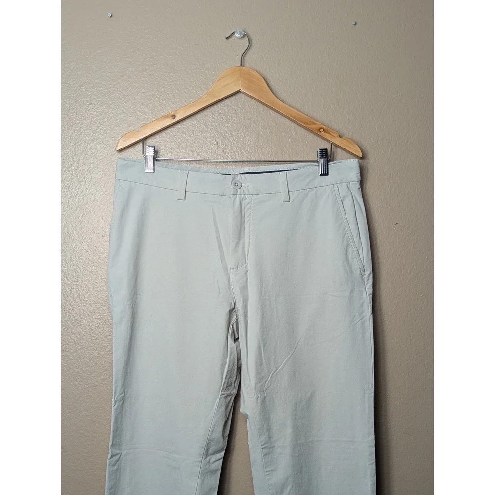 Vineyard Vines On-The-Go Pants Men 33x32 Khaki Chino Performance Stretch